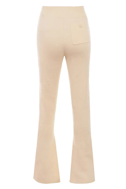 Nereida Cream Cashmere Blend Trousers