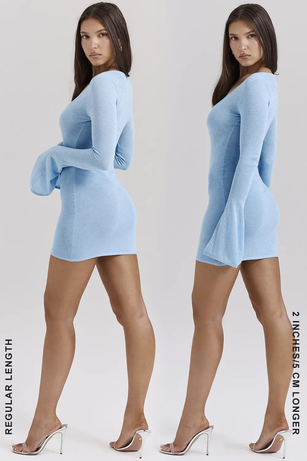 Noya Ocean Blue Knit Mini Dress
