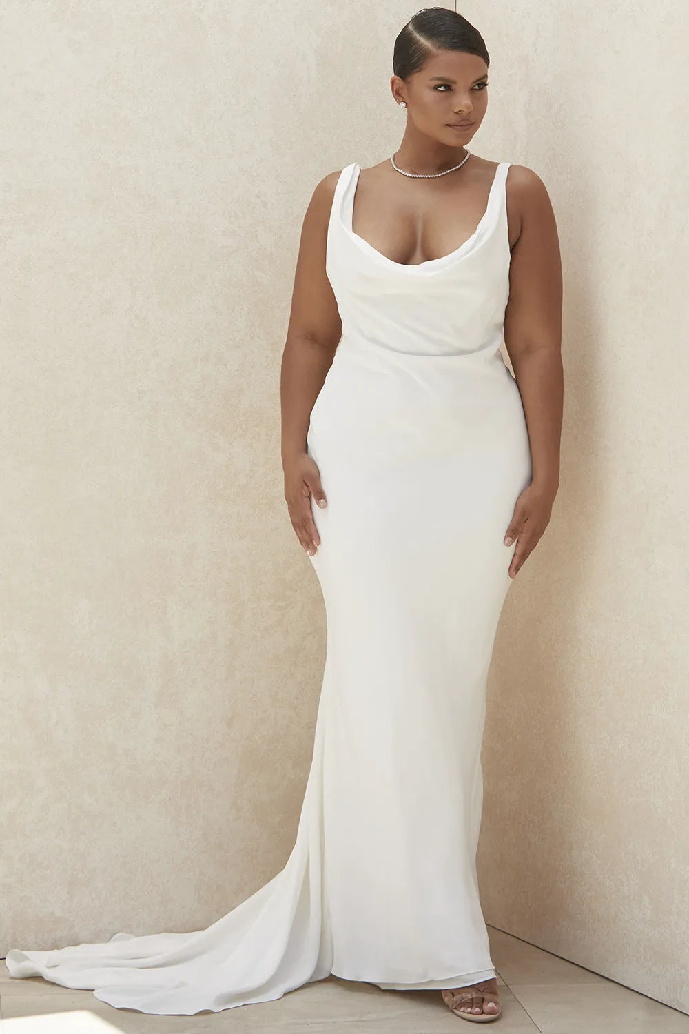 Odette Ivory Draped Back Bridal Gown - Limited Edition