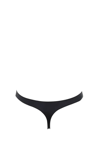 Plunge Self Adhesive Backless Bodysuit - Black