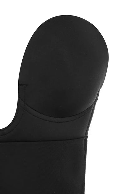 Plunge Self Adhesive Backless Bodysuit - Black