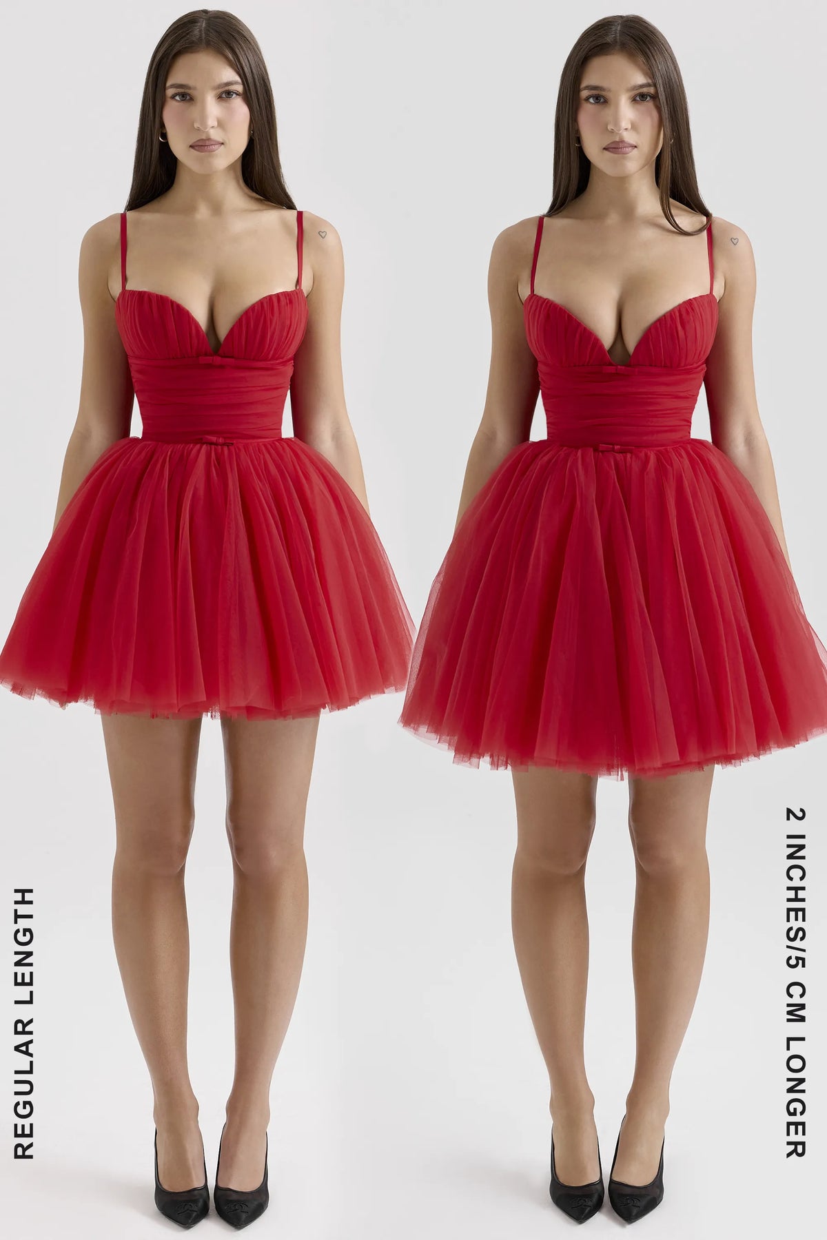 Princess Holly Red Tulle Mini Dress