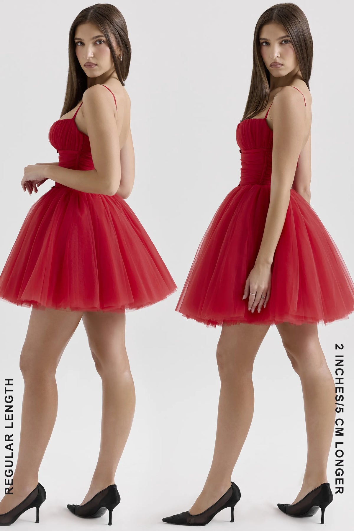 Princess Holly Red Tulle Mini Dress