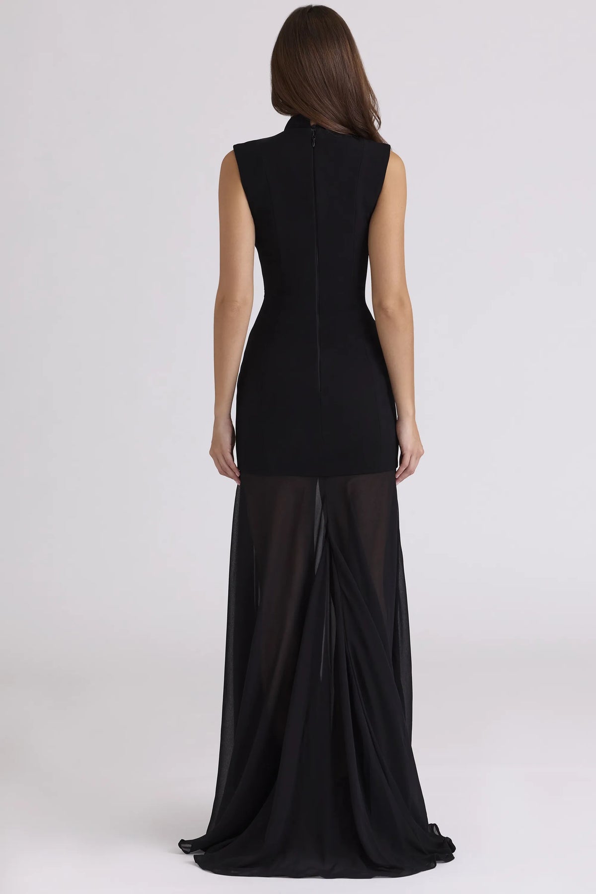 Raphaella Black Keyhole Maxi Dress