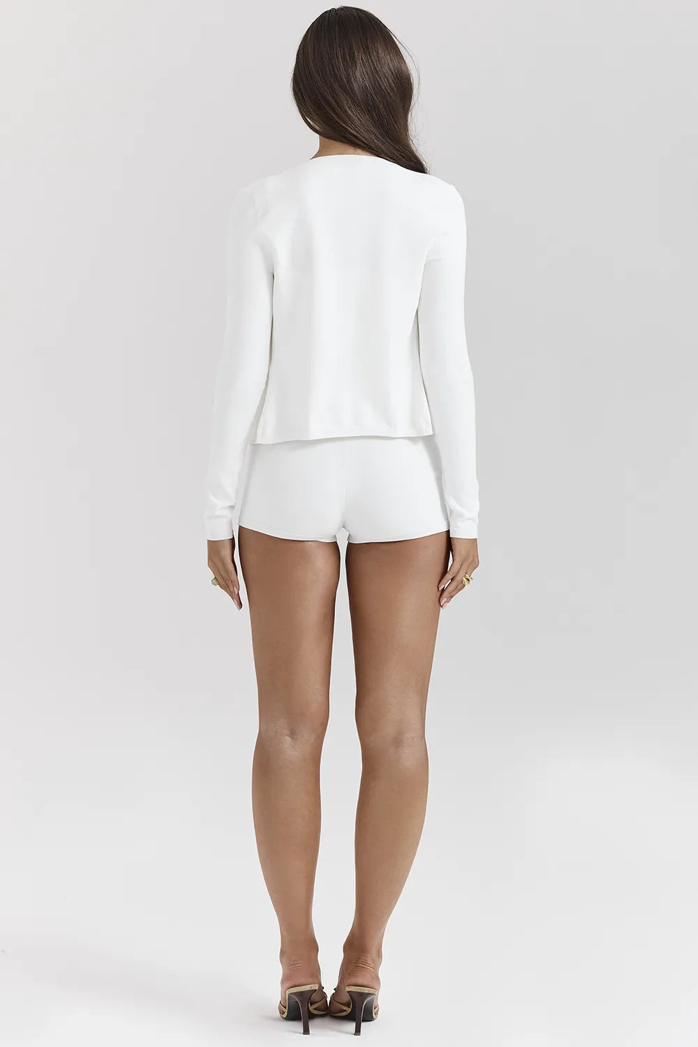 Riva White Summer Knit Cardigan