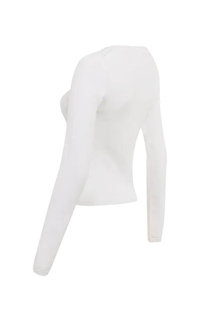Riva White Summer Knit Cardigan