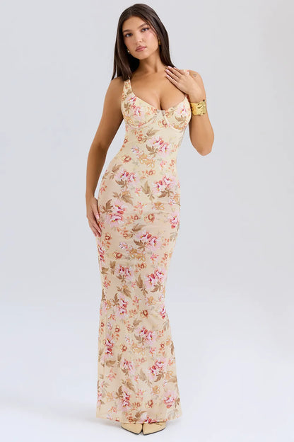 Robina Honeyflower Print Maxi Dress