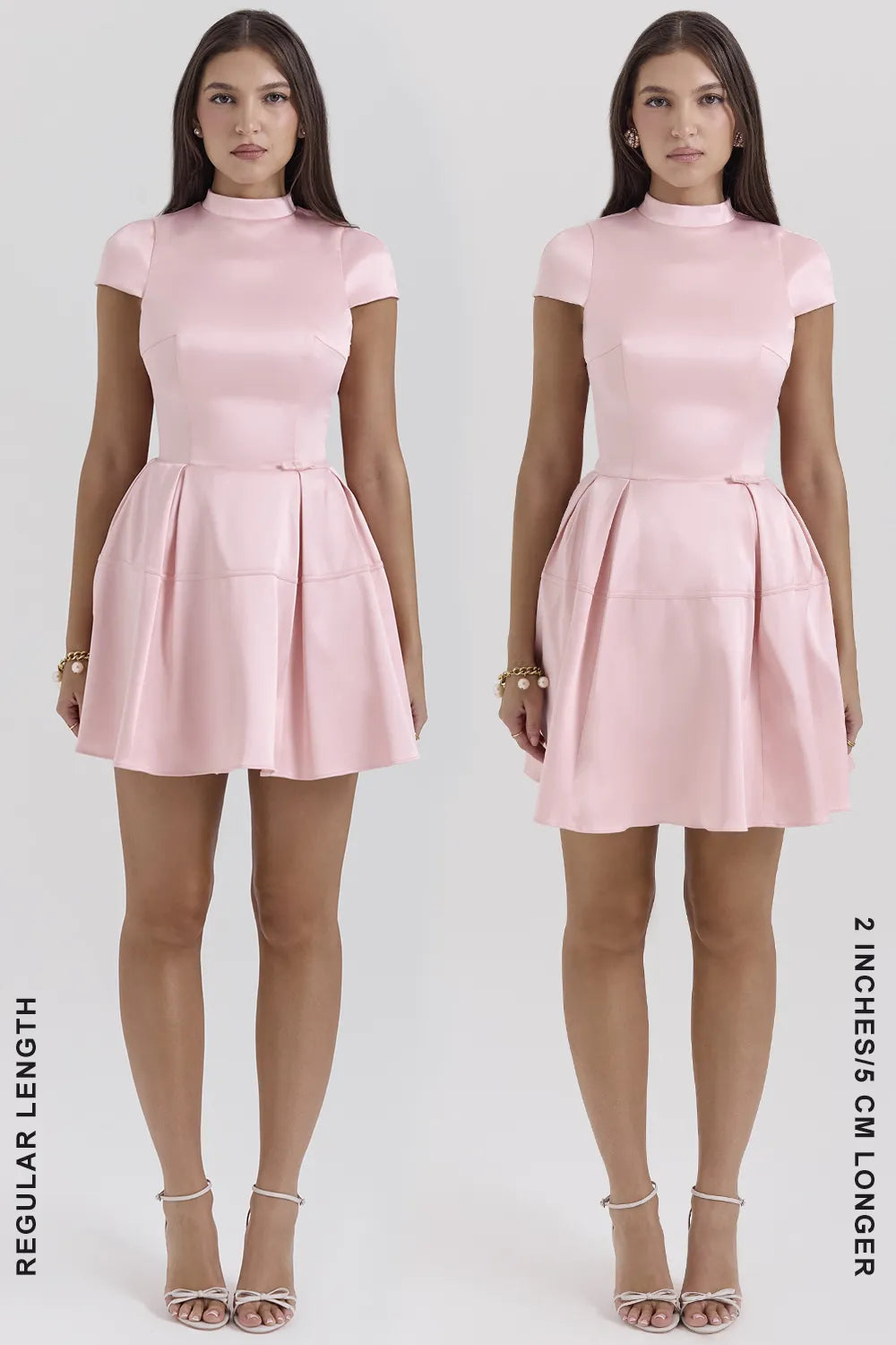 Saida Parisian Pink Backless Mini Dress