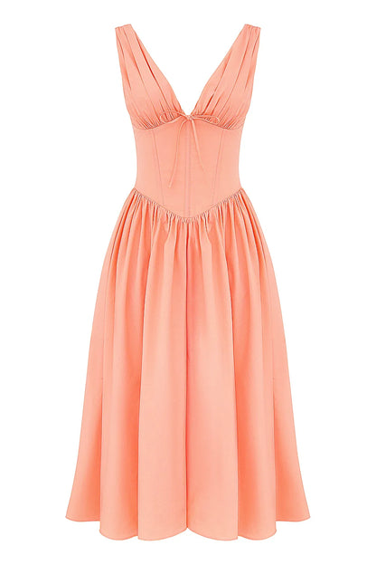 Emmelina Sorbet Cotton Corset Sundress