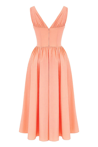 Emmelina Sorbet Cotton Corset Sundress