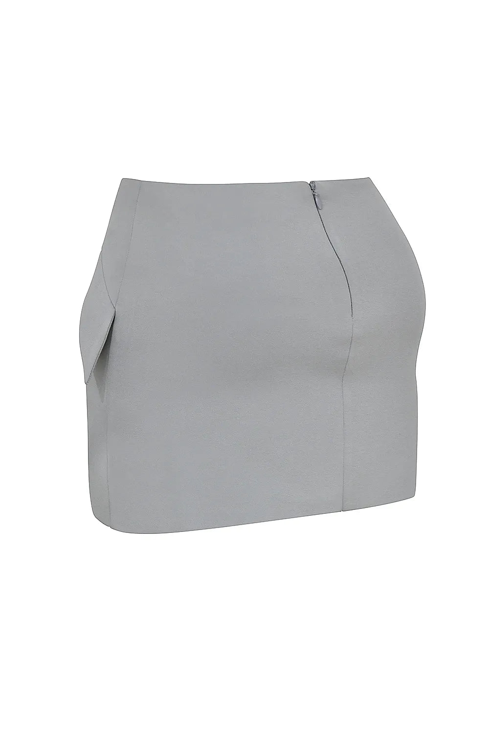 Cici French Grey A-Line Mini Skirt