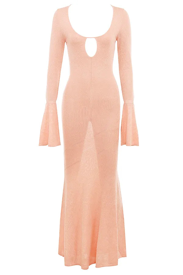 Sereia Sorbet Metallic Knit Maxi Dress