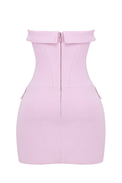 Naia Cotton Candy Strapless Mini Dress