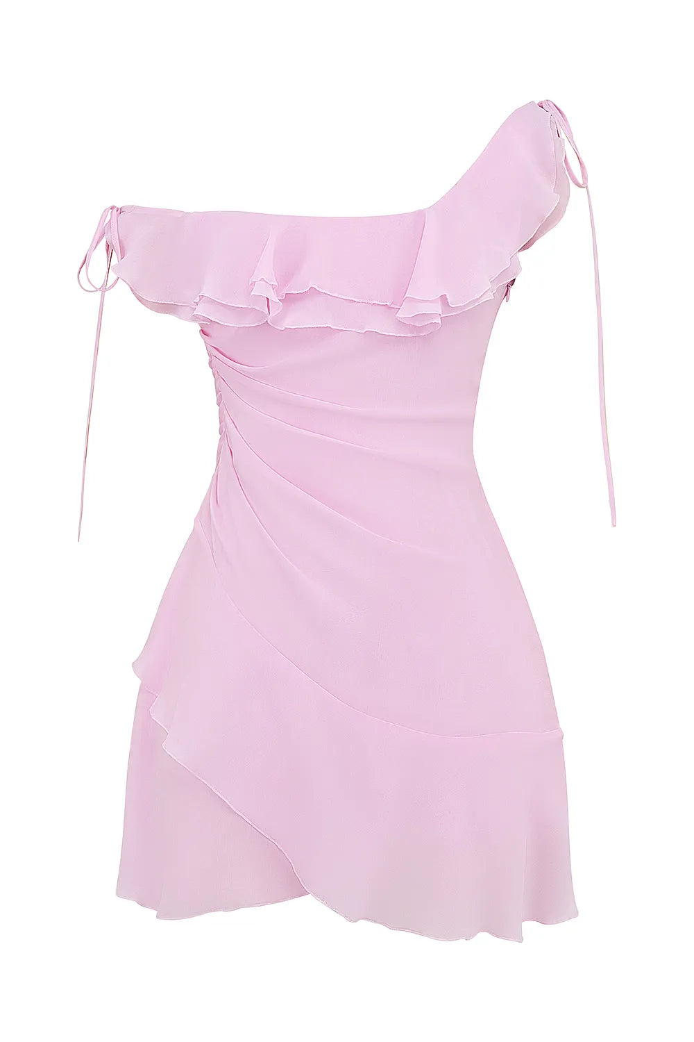 Kalena Cotton Candy Off Shoulder Mini Dress
