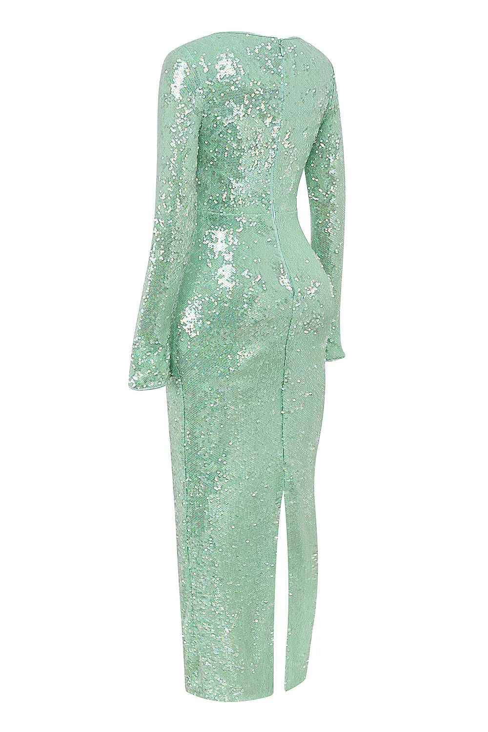 Titania Seafoam Sequin Maxi Gown