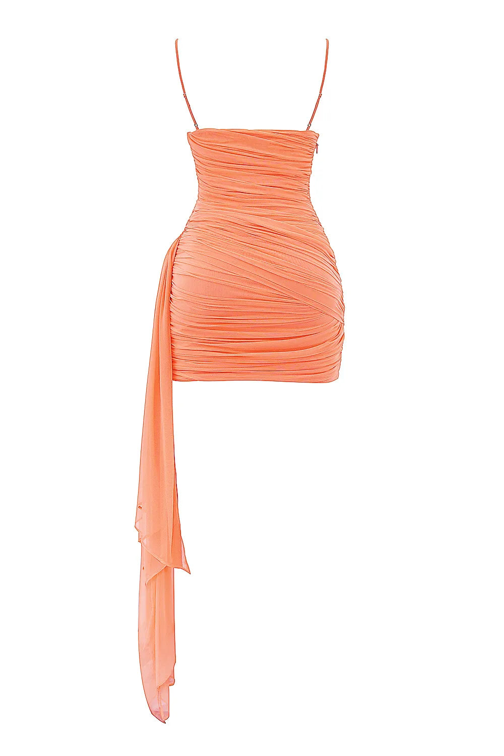 India Sorbet Gathered Mini Dress