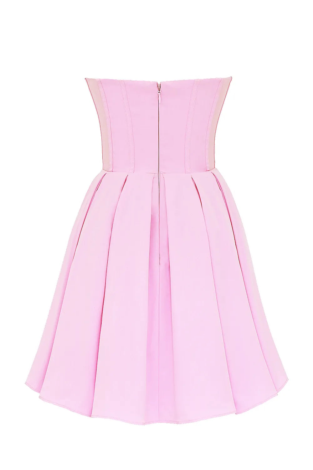 Mar Cotton Candy Twill Strapless Mini Dress