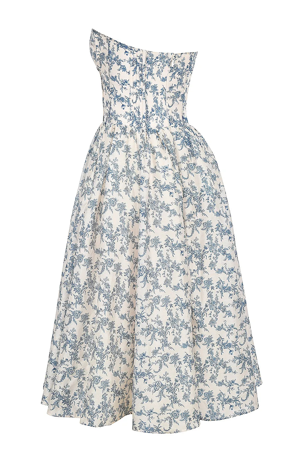 Bennett English Porcelain Print Strapless Sundress