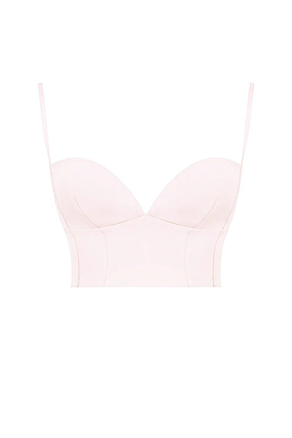 Pabla Ballerina Pink Cropped Bralette Top