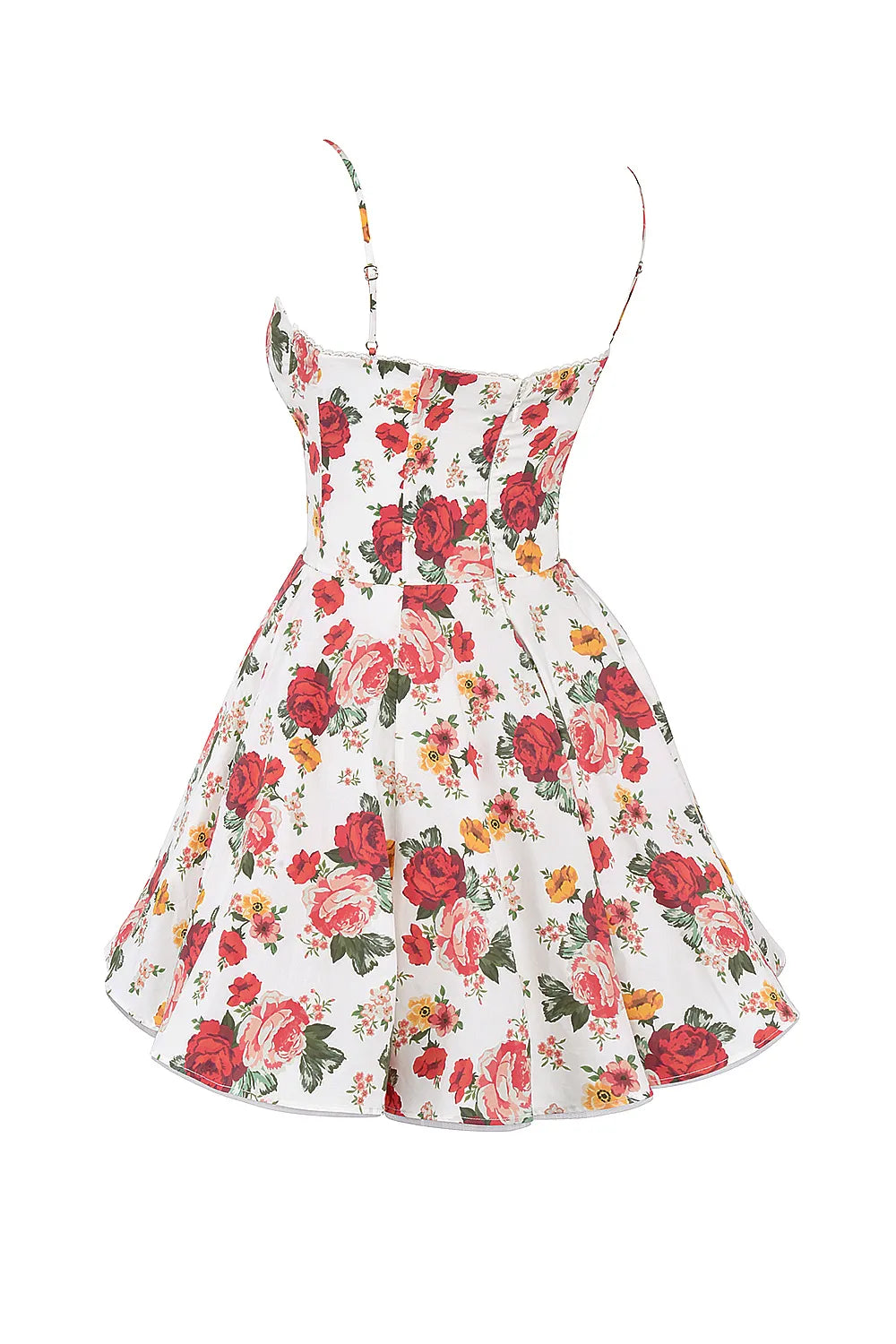 Minimoiselle Italian Rose Print Tulle Mini Dress