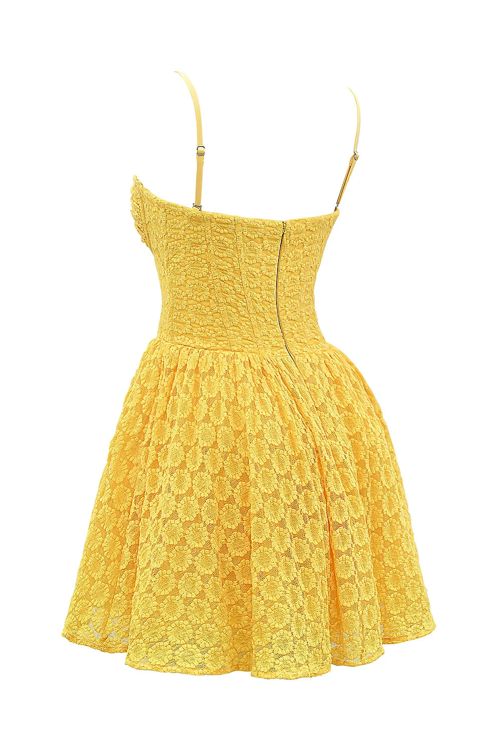 Carolina Apricot Lace Corset Mini Dress