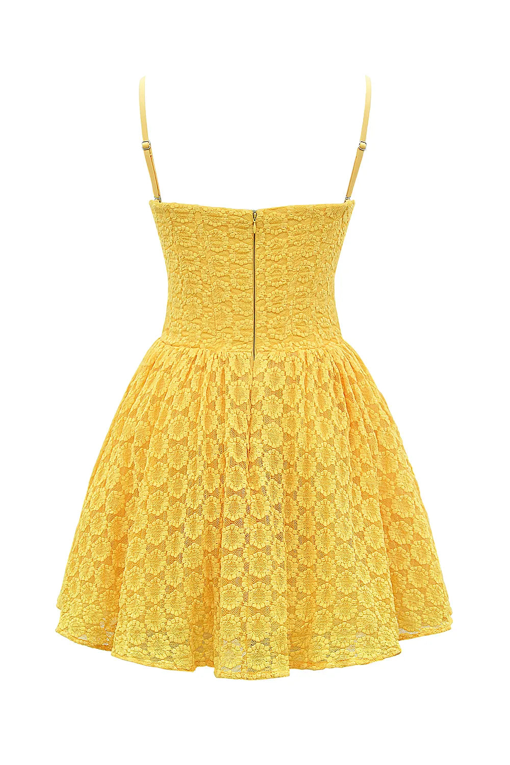 Carolina Apricot Lace Corset Mini Dress