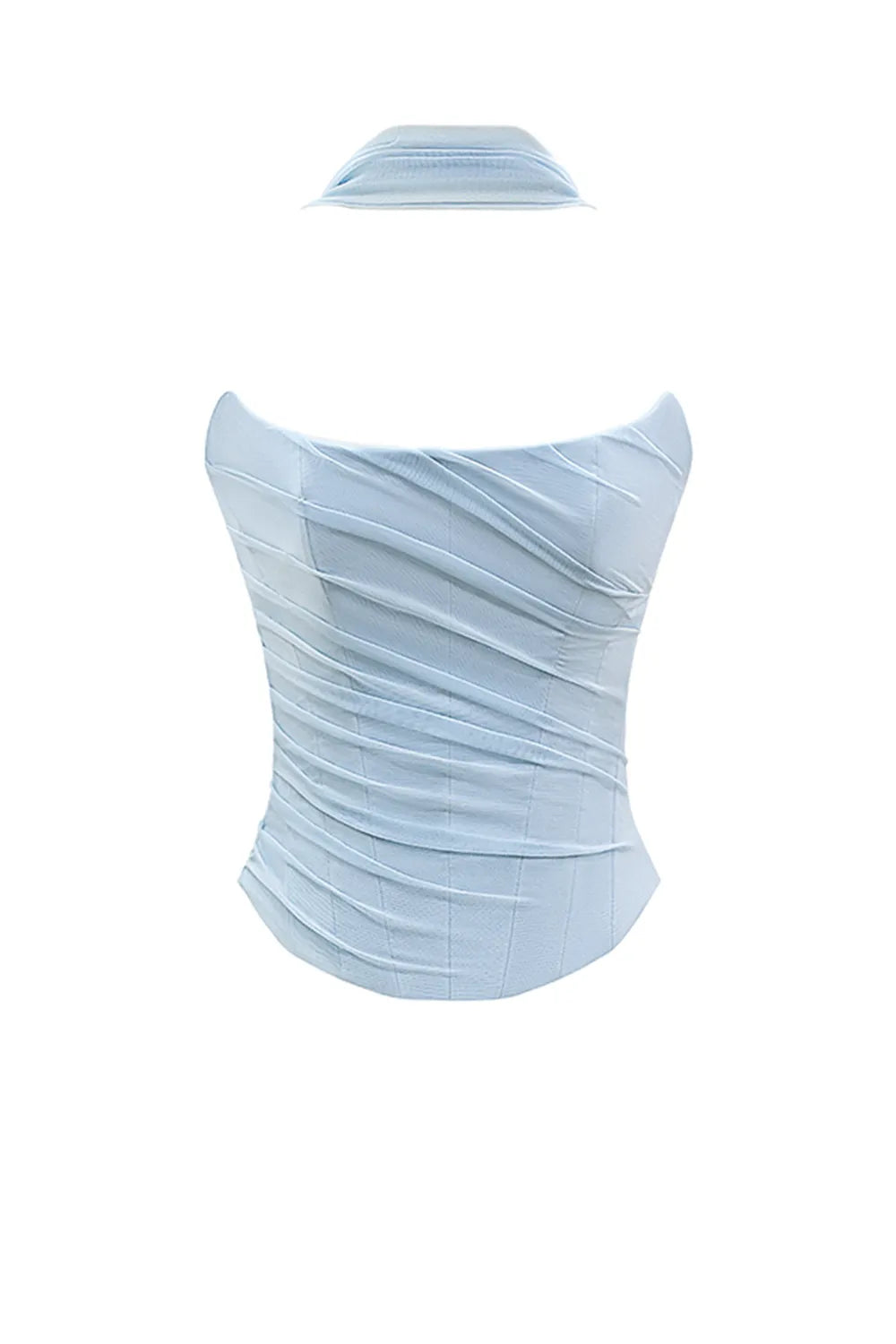 Hallie Bluebell Strapless Corset With Neck Scarf