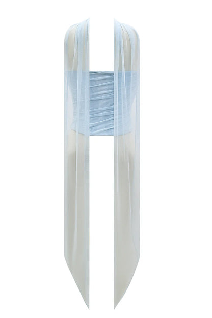 Hallie Bluebell Strapless Corset With Neck Scarf