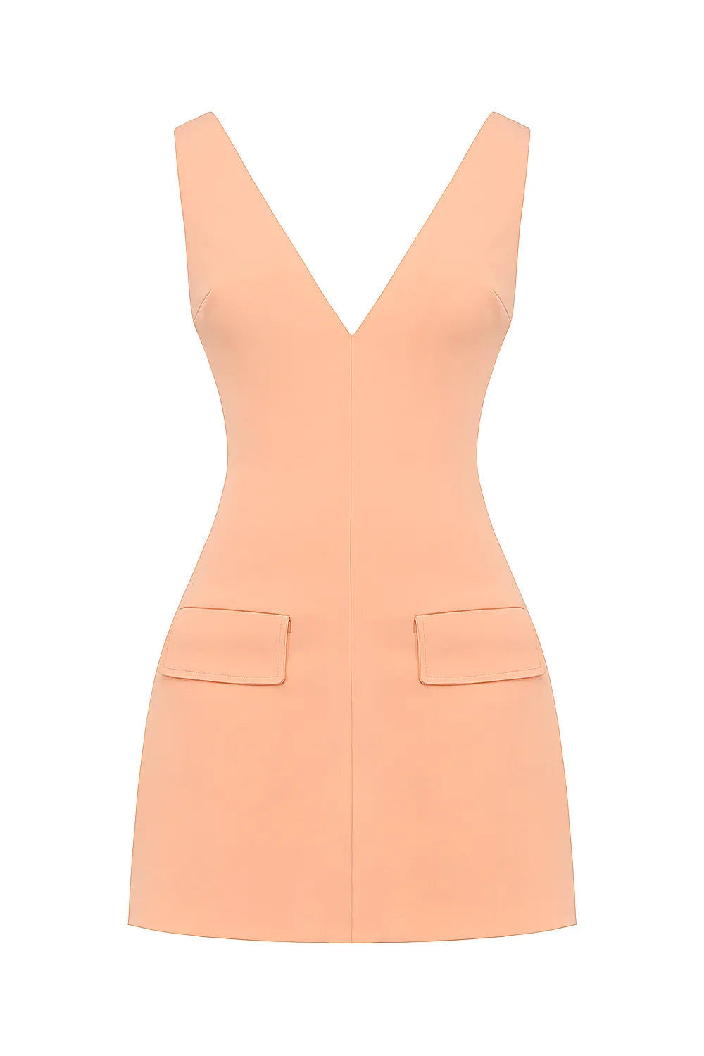 Olympia Sorbet Plunge Mini Dress