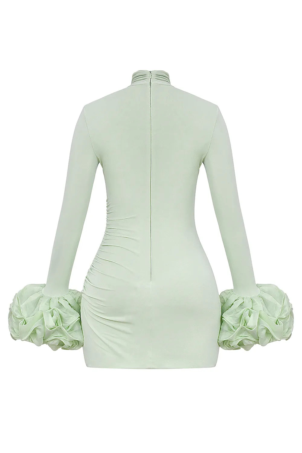 Camilla Pistachio Ruffle Cuff Mini Dress