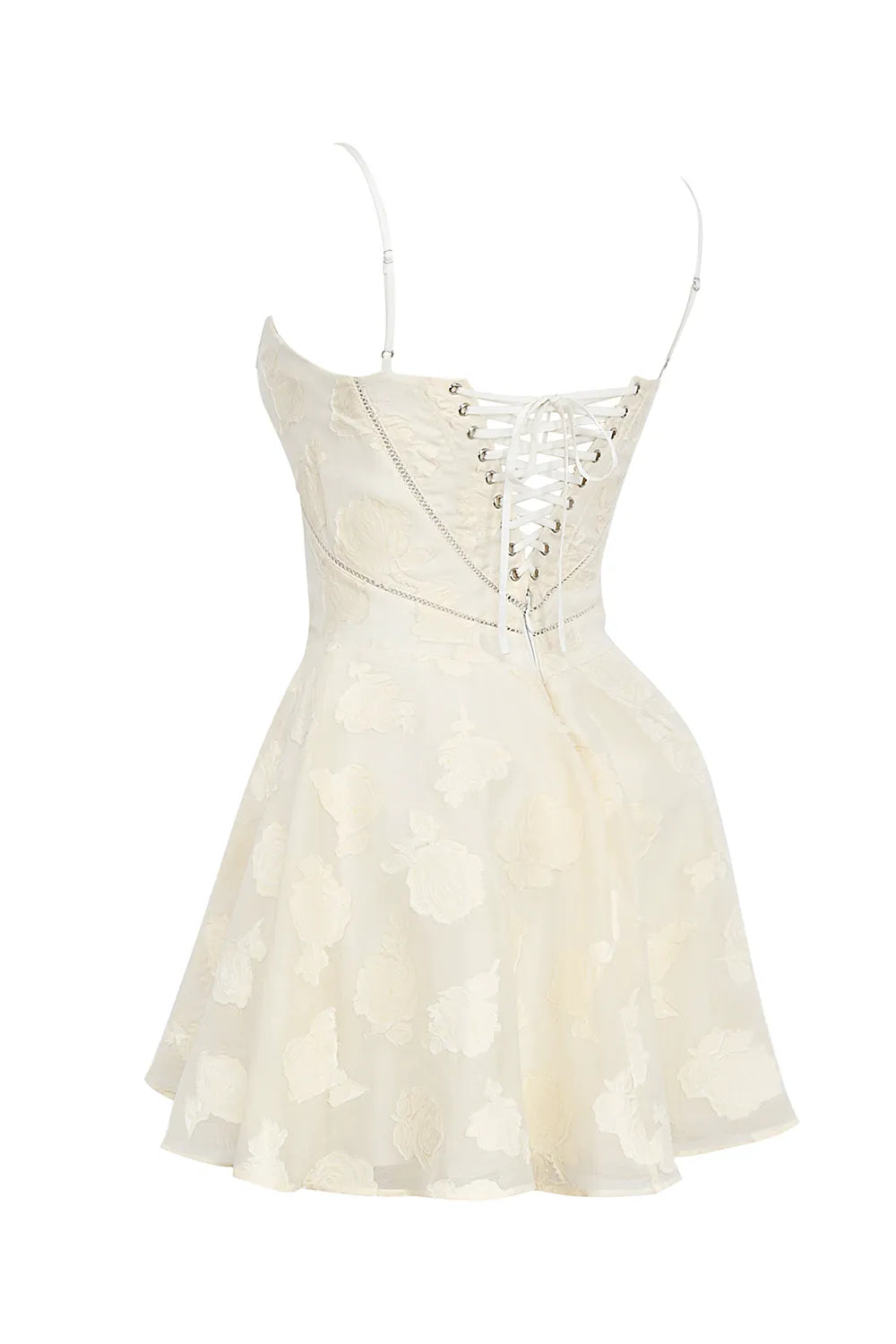 Serenita Vintage Cream Floral Mini Dress