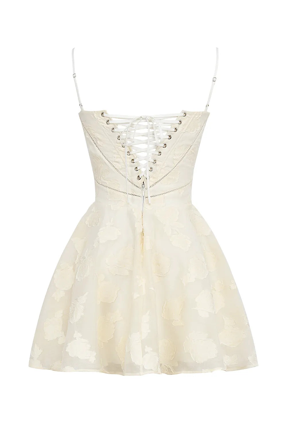 Serenita Vintage Cream Floral Mini Dress