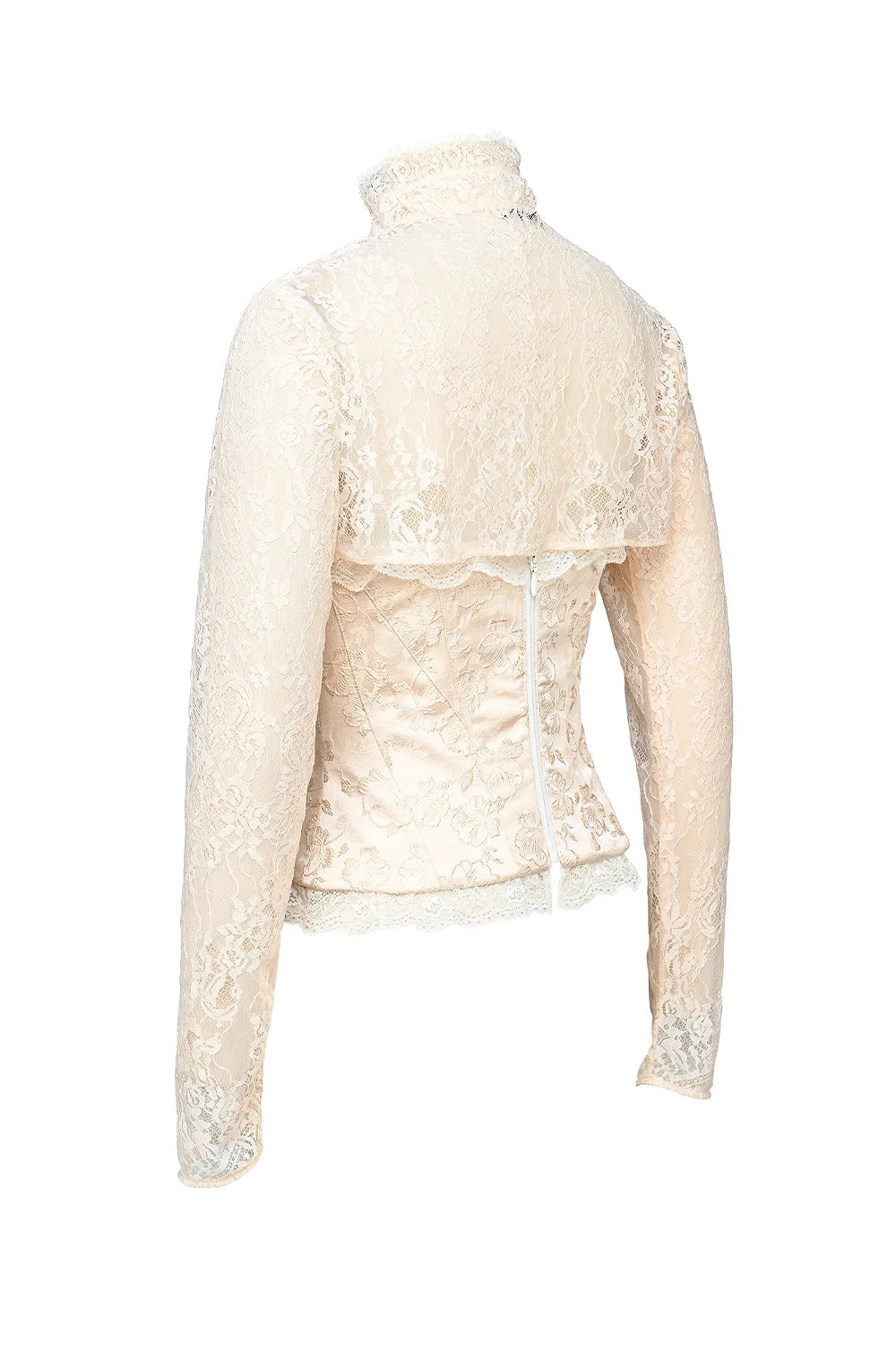 Perdita Ivory Metallic Jacquard Corset & Bolero