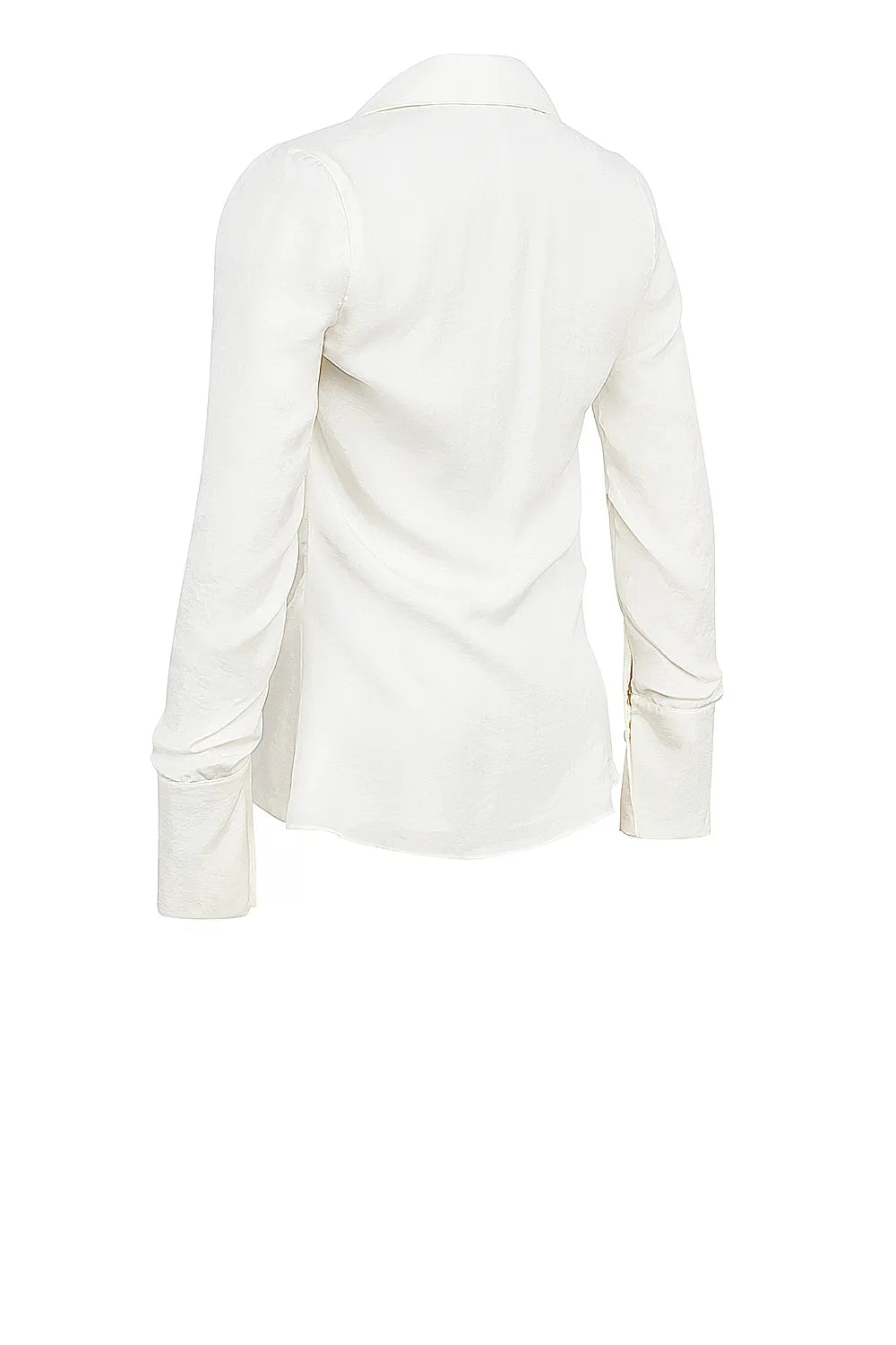 Hope White Draped Tie Front Shirt