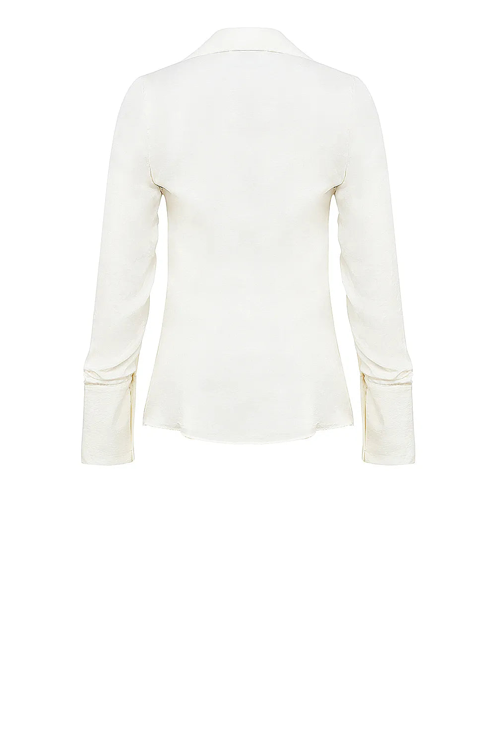 Hope White Draped Tie Front Shirt