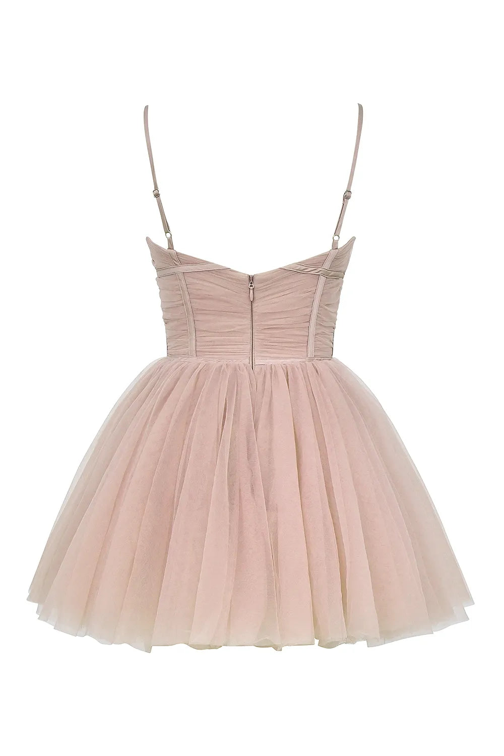 Princess French Rose Tulle Mini Dress