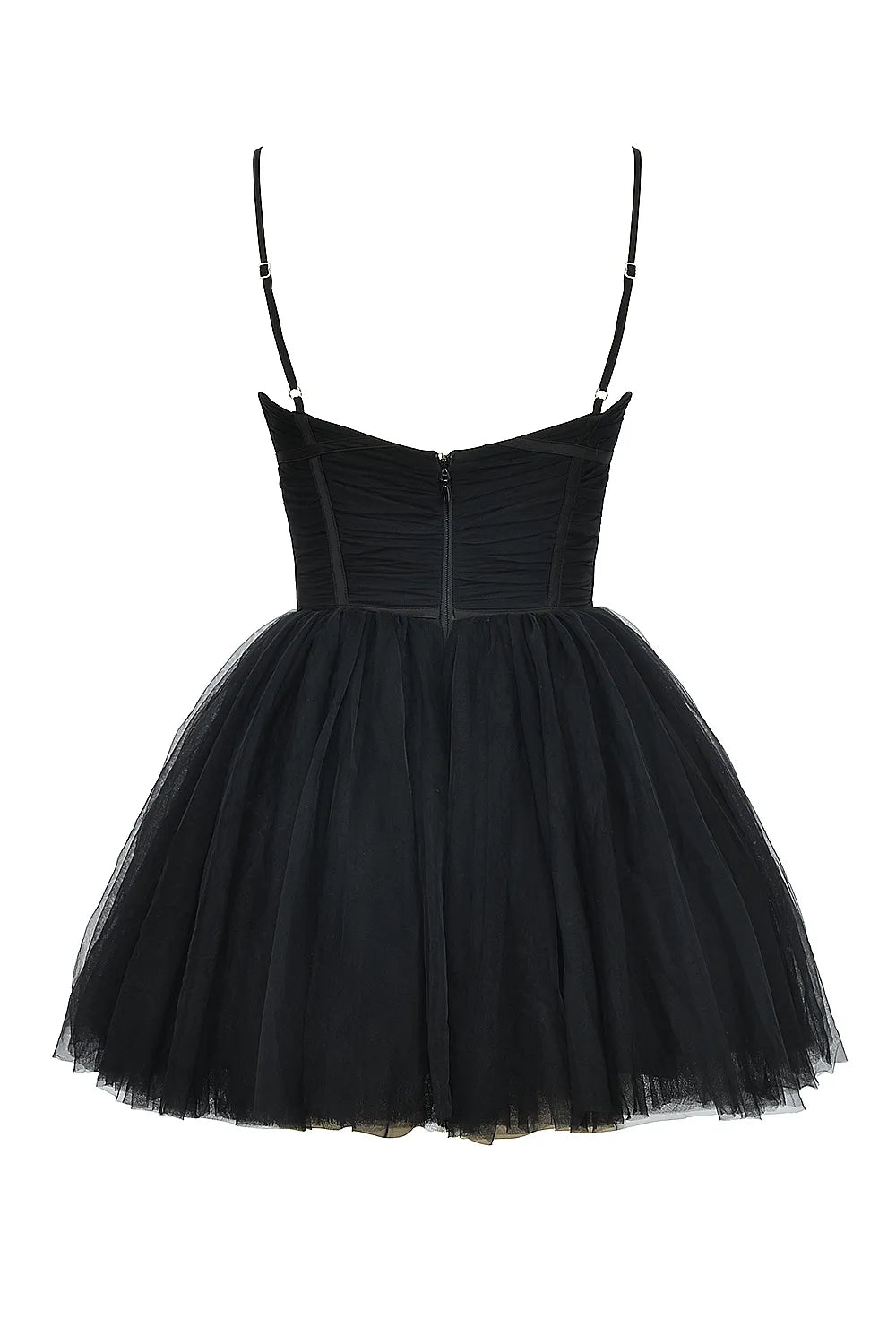 Princess Black Tulle Mini Dress
