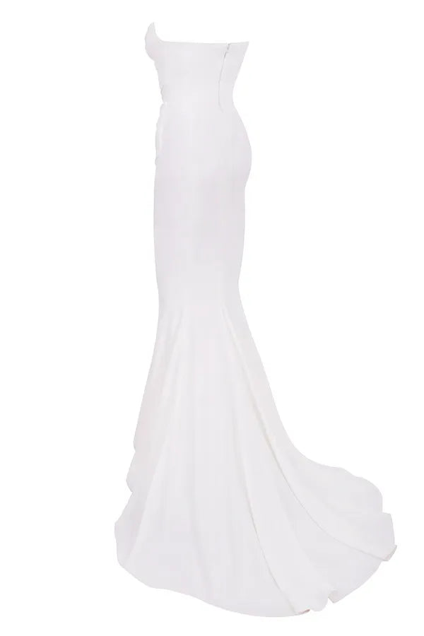 Esmee Ivory Draped Strapless Bridal Gown - Limited Edition