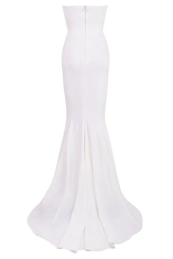 Esmee Ivory Draped Strapless Bridal Gown - Limited Edition