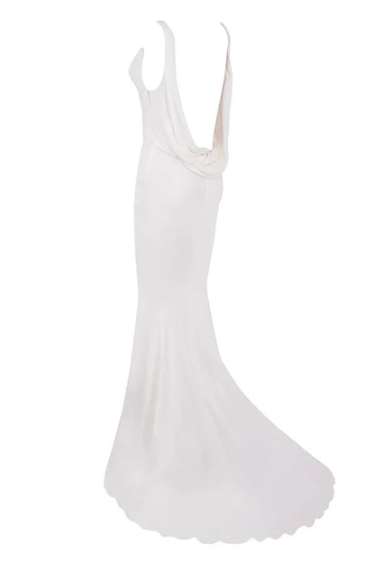 Odette Ivory Draped Back Bridal Gown - Limited Edition