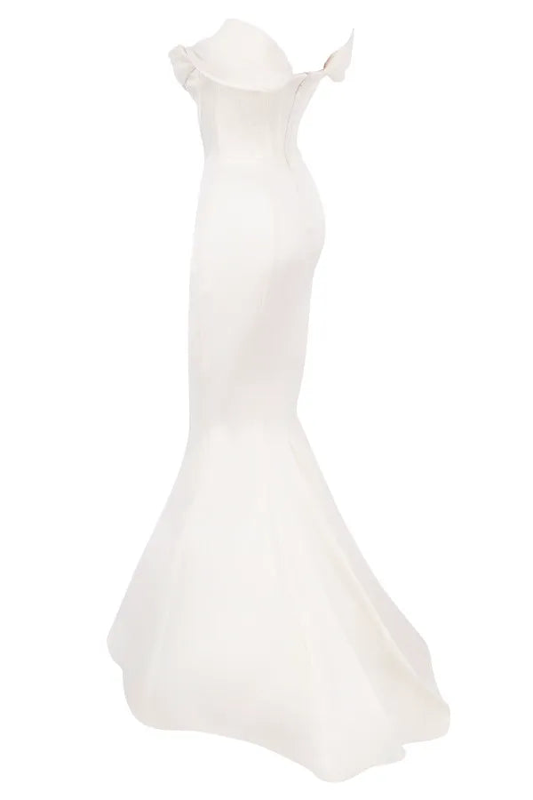 Antoinette Ivory Corset Off Shoulder Bridal Gown - Limited Edition