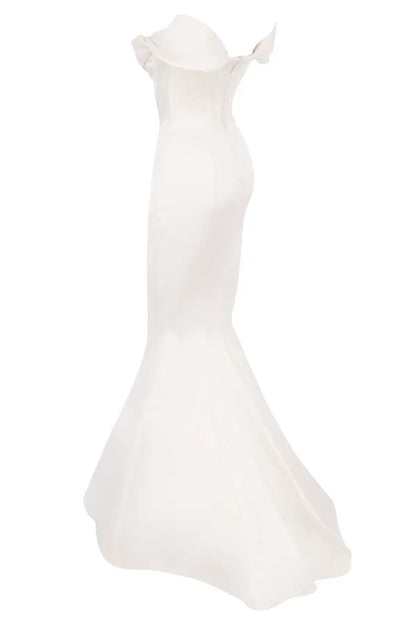 Antoinette Ivory Corset Off Shoulder Bridal Gown - Limited Edition