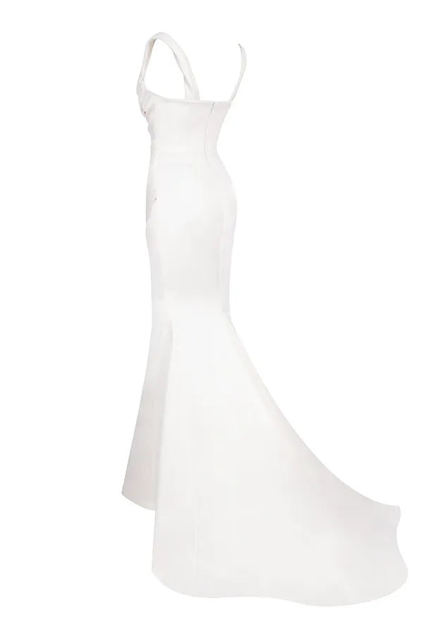 Delphine Ivory Draped Corset Bridal Gown - Limited Edition