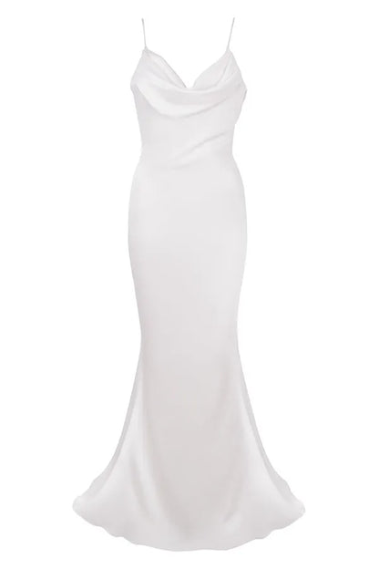 Aurelie Ivory Draped Back Bridal Gown - Limited Edition