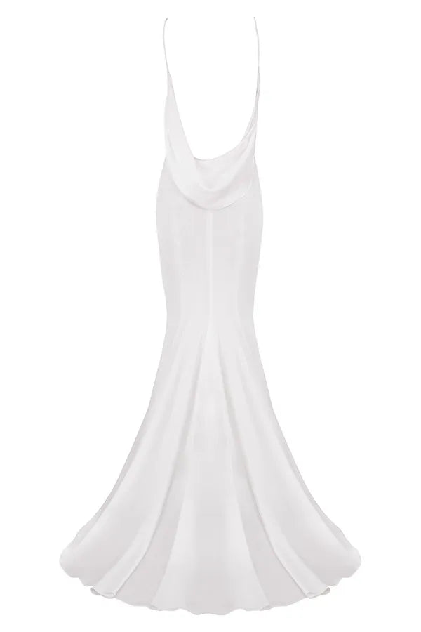 Aurelie Ivory Draped Back Bridal Gown - Limited Edition
