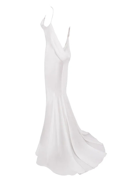 Aurelie Ivory Draped Back Bridal Gown - Limited Edition
