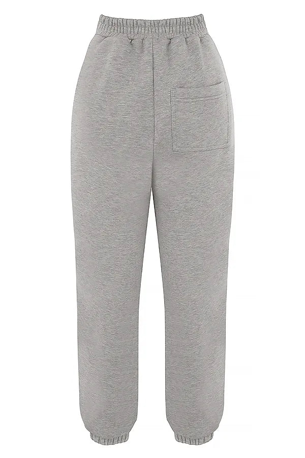 Sky Light Grey Fleece Back Jogging Trousers