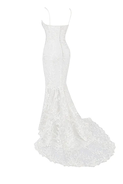 Solene White Lace Bridal Gown