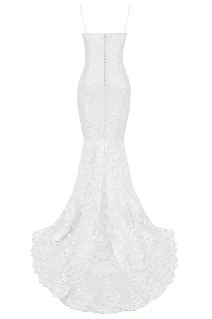Solene White Lace Bridal Gown
