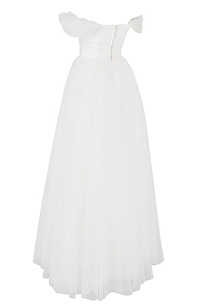 Fairytale White Tulle Bridal Gown